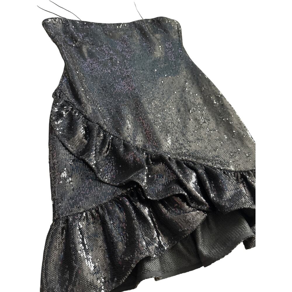 Likely Lilia Allover‎ Sequin Mini Dress Black Size 10 - Picture 7 of 11